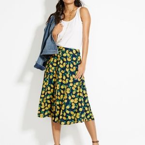 LOFT lemon skirt: SOLD
